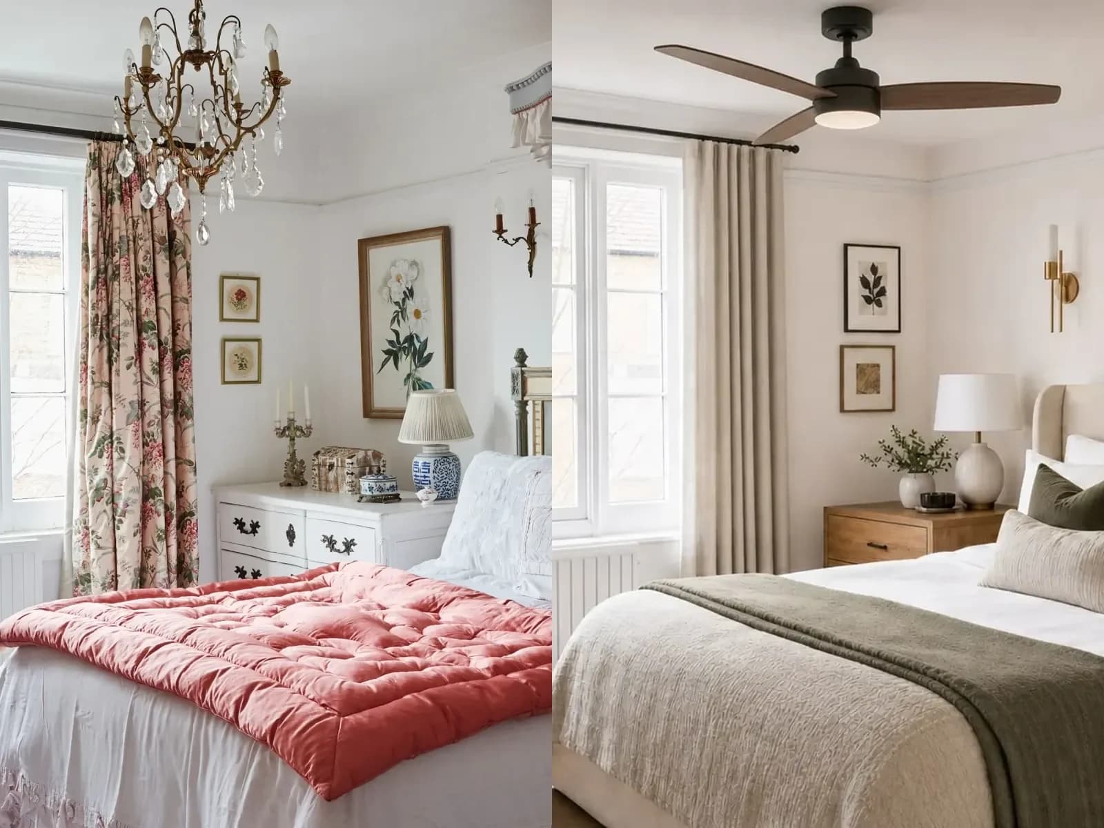 Side-by-side source bedroom and verified Room Foundry preview for visual accuracy comparison