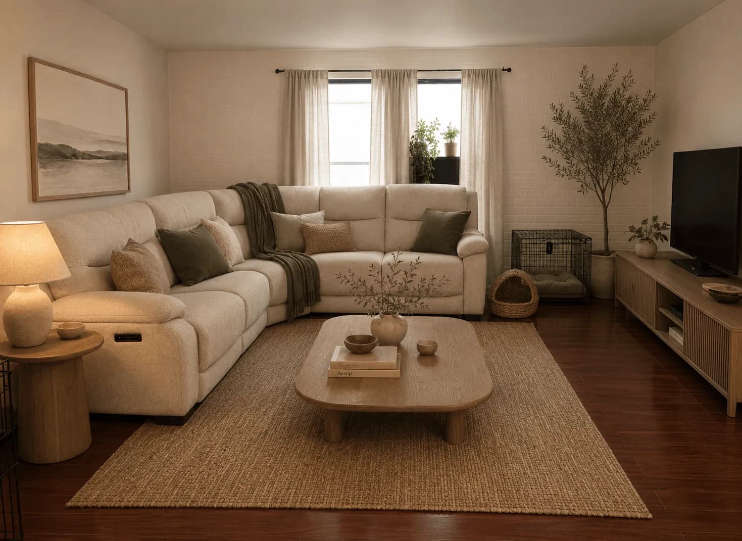 After view of japandi