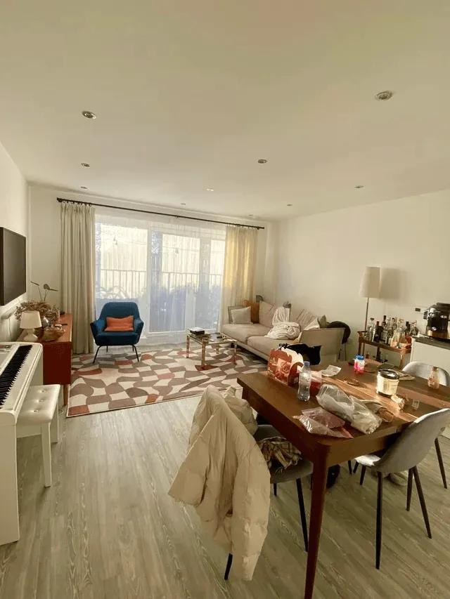 Before view of modern farmhouse